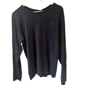 Rhino Atlanta Long Sleeve Black Shirts Lacrosse 100% Polyamid Size M/L‎